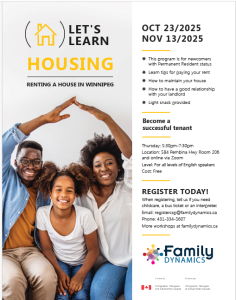 Let's Learn-  Housing- Renting a house in Winnipeg