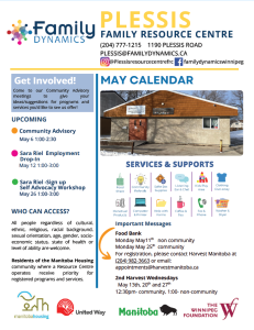 Plessis Community Family Resource Centre Brochure PDF