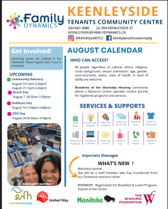 Keenleyside Tenants Community Centre Brochure PDF